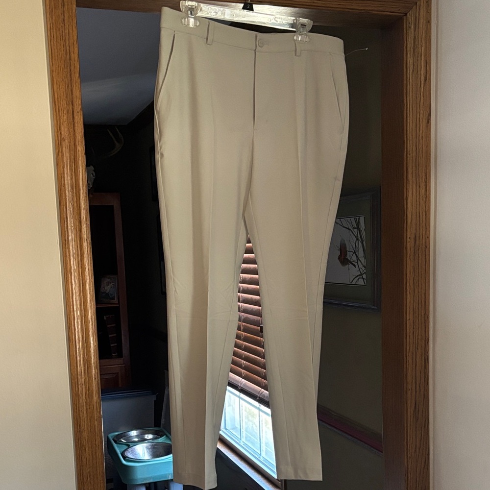 Greg Norman Collection Men's Beige Dress Pants